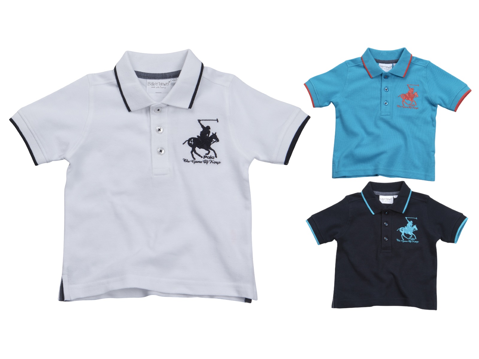 Baby Boys Polo Shirt TShirt SummerTop Short Sleeve Button Down Collar